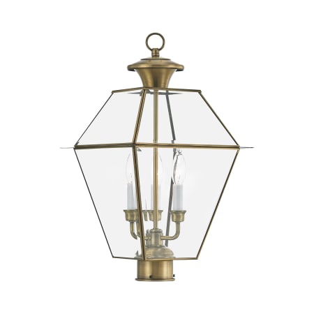 A large image of the Livex Lighting 2384 Antique Brass