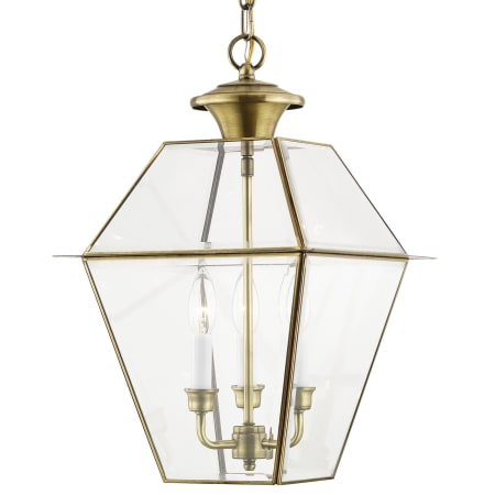 A large image of the Livex Lighting 2385 Antique Brass