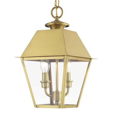 A large image of the Livex Lighting 27217 Natural Brass