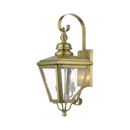 A large image of the Livex Lighting 27372 Antique Brass / Brushed Nickel