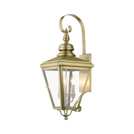 A large image of the Livex Lighting 27373 Antique Brass / Brushed Nickel