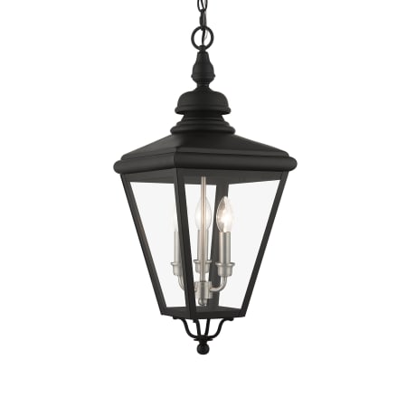 A large image of the Livex Lighting 27377 Black / Brushed Nickel