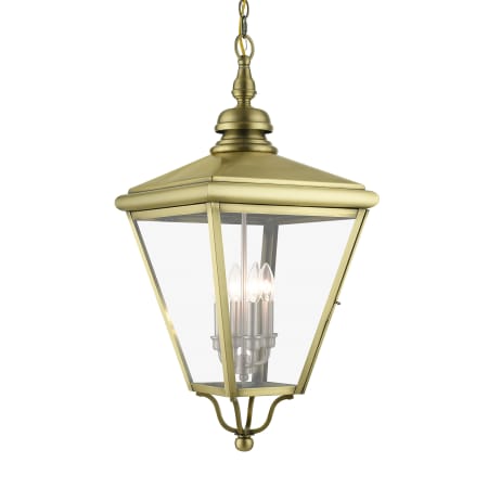 A large image of the Livex Lighting 27378 Antique Brass / Brushed Nickel