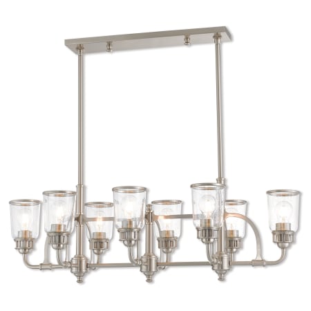 A large image of the Livex Lighting 40028 Brushed Nickel