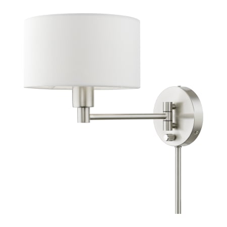 A large image of the Livex Lighting 40080 Brushed Nickel