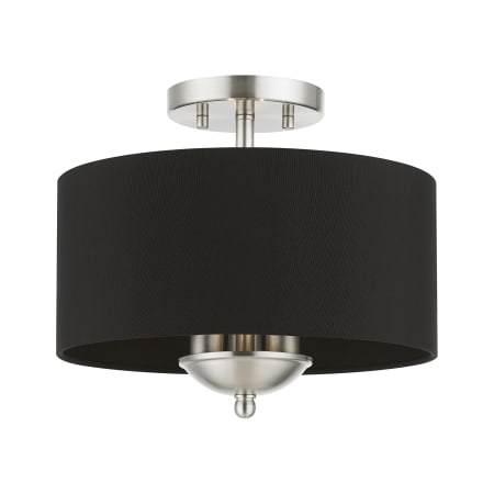 A large image of the Livex Lighting 40111 Brushed Nickel