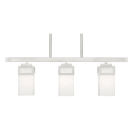 A large image of the Livex Lighting 40193 Brushed Nickel