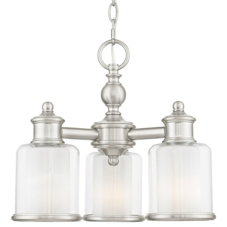 A large image of the Livex Lighting 40203 Brushed Nickel