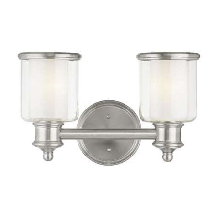 A large image of the Livex Lighting 40212 Brushed Nickel