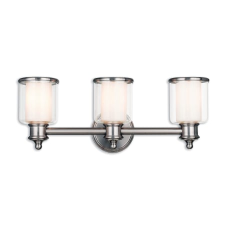 A large image of the Livex Lighting 40213 Brushed Nickel