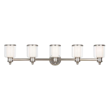 A large image of the Livex Lighting 40215 Polished Nickel