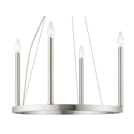 A large image of the Livex Lighting 40244 Brushed Nickel