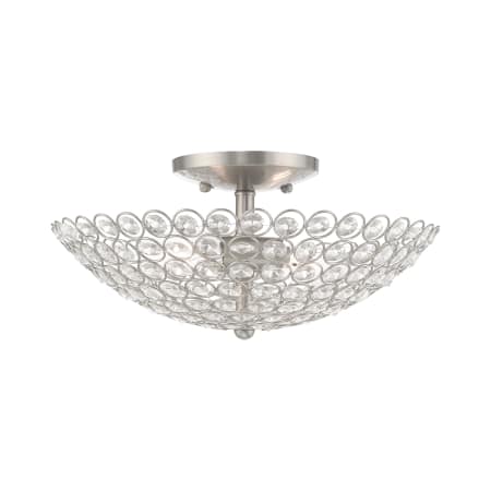 A large image of the Livex Lighting 40443 Brushed Nickel