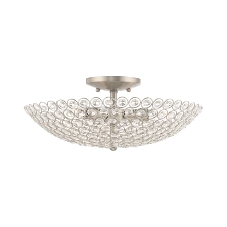 A large image of the Livex Lighting 40446 Brushed Nickel