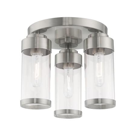 A large image of the Livex Lighting 40474 Brushed Nickel