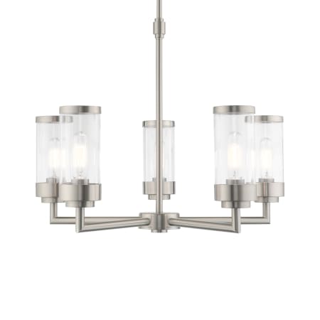 A large image of the Livex Lighting 40475 Brushed Nickel