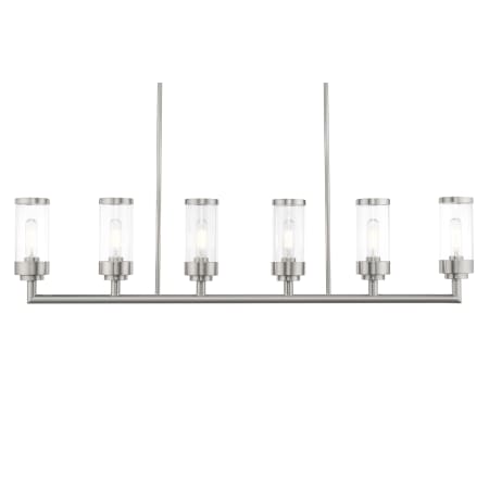 A large image of the Livex Lighting 40476 Brushed Nickel
