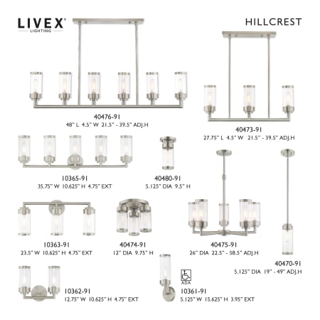 A large image of the Livex Lighting 40476 Livex Lighting 40476