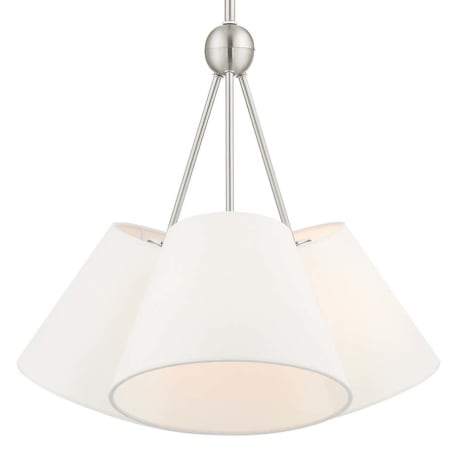A large image of the Livex Lighting 40563 Brushed Nickel