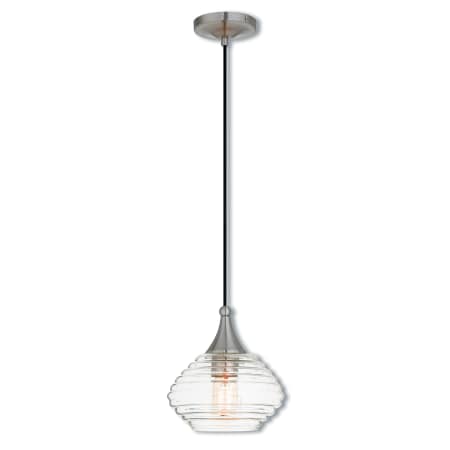 A large image of the Livex Lighting 40610 Brushed Nickel