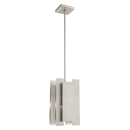 A large image of the Livex Lighting 40691 Alternate Angle (Brushed Nickel)