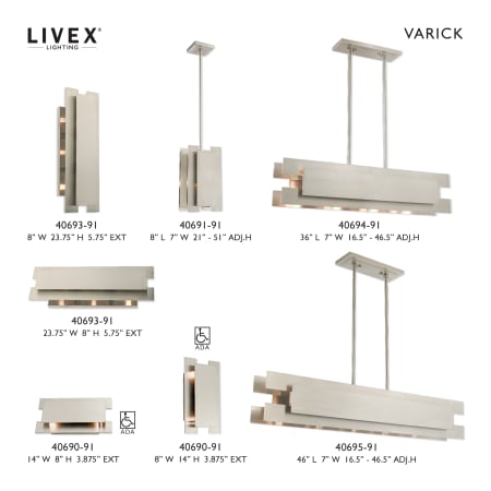 A large image of the Livex Lighting 40691 Full Collection