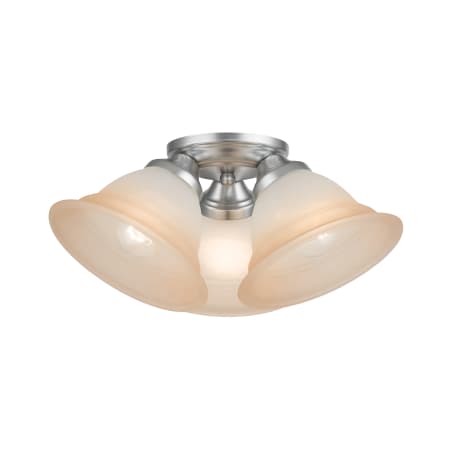 A large image of the Livex Lighting 40729 Painted Satin Nickel