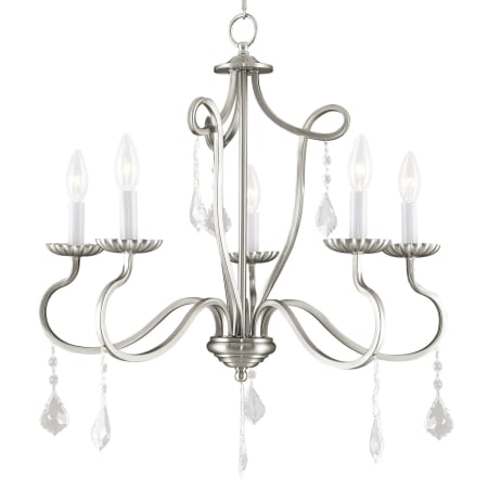 A large image of the Livex Lighting 40775 Brushed Nickel