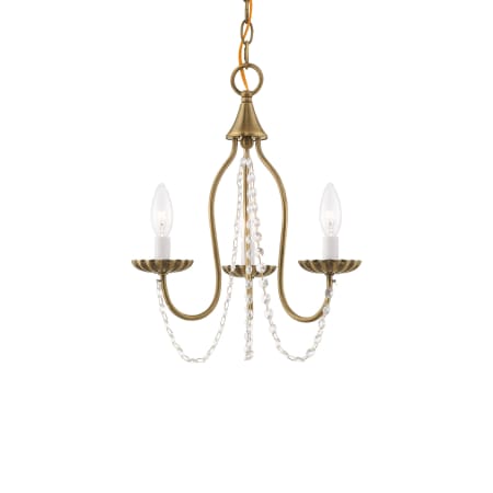 A large image of the Livex Lighting 40793 Antique Brass