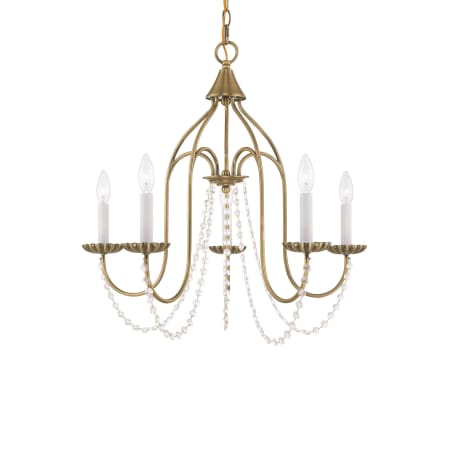 A large image of the Livex Lighting 40795 Antique Brass