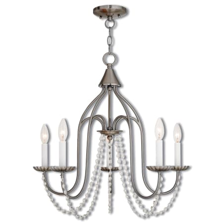 A large image of the Livex Lighting 40795 Brushed Nickel