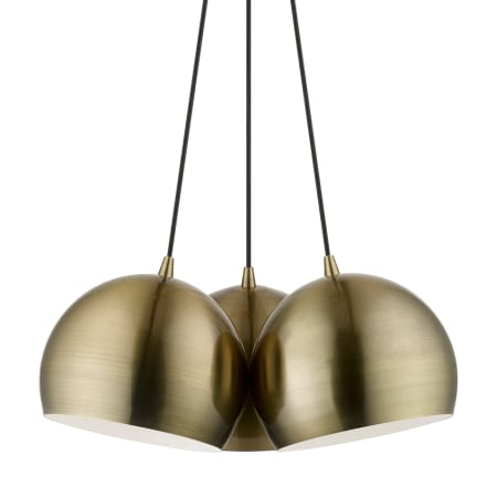A large image of the Livex Lighting 40803 Antique Brass
