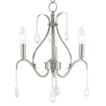 A large image of the Livex Lighting 40843 Brushed Nickel