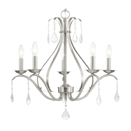 A large image of the Livex Lighting 40845 Brushed Nickel