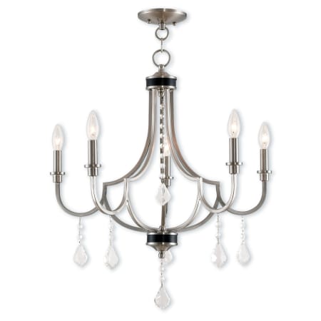 A large image of the Livex Lighting 40885 Brushed Nickel