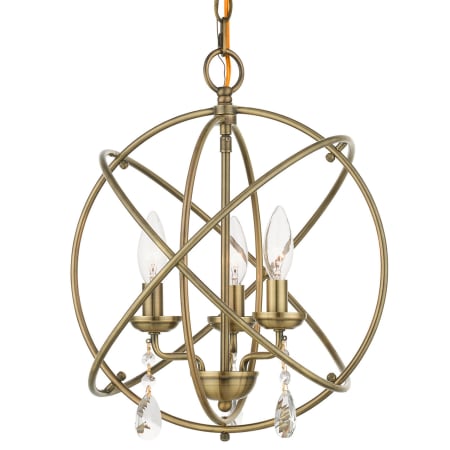A large image of the Livex Lighting 40904 Antique Brass