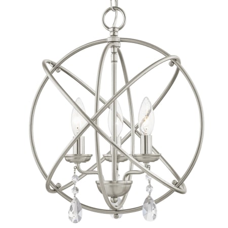 A large image of the Livex Lighting 40904 Brushed Nickel