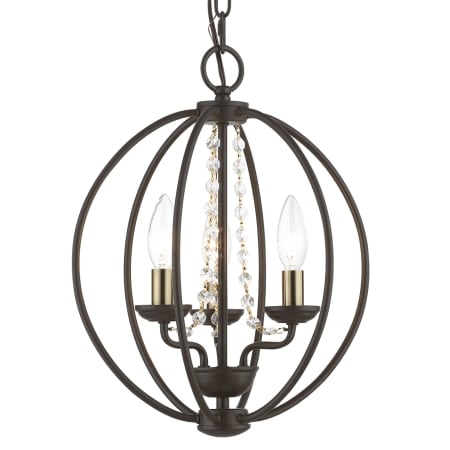 A large image of the Livex Lighting 40913 Bronze / Antique Brass Finish Candles
