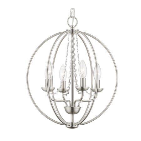 A large image of the Livex Lighting 40914 Brushed Nickel