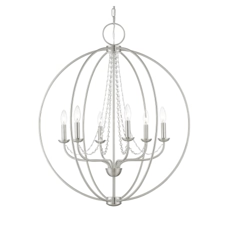 A large image of the Livex Lighting 40916 Brushed Nickel