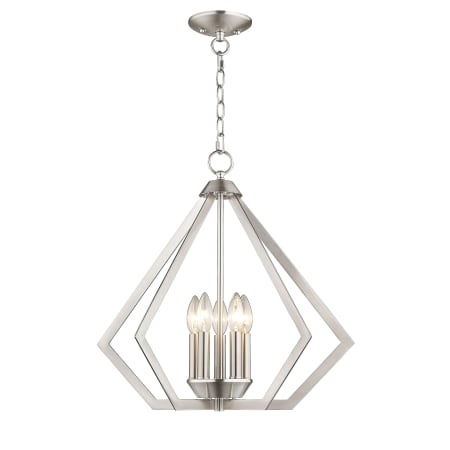 A large image of the Livex Lighting 40925 Brushed Nickel