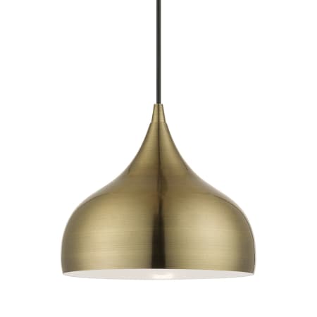 A large image of the Livex Lighting 40982 Antique Brass