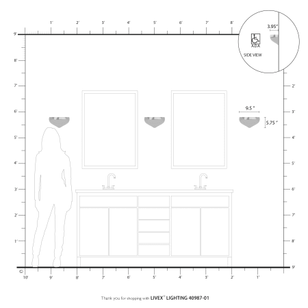 A large image of the Livex Lighting 40987 Alternate Image