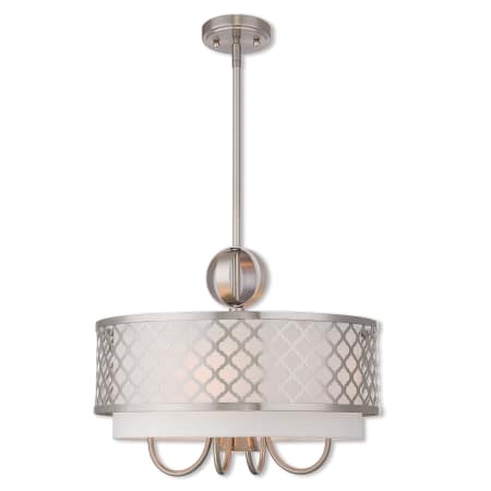 A large image of the Livex Lighting 41104 Brushed Nickel