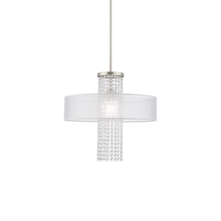 A large image of the Livex Lighting 41121 Brushed Nickel