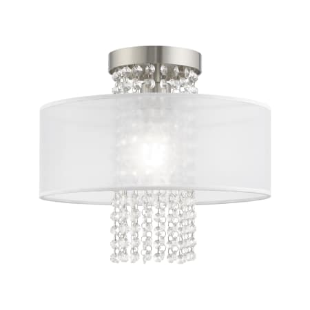 A large image of the Livex Lighting 41125 Brushed Nickel