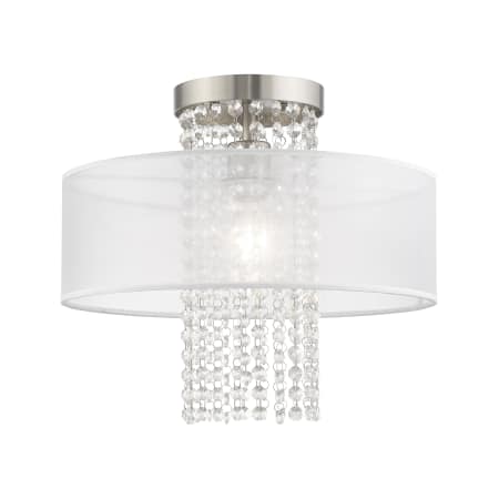 A large image of the Livex Lighting 41126 Brushed Nickel