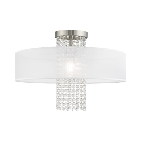 A large image of the Livex Lighting 41127 Brushed Nickel
