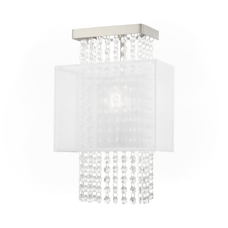 A large image of the Livex Lighting 41128 Brushed Nickel
