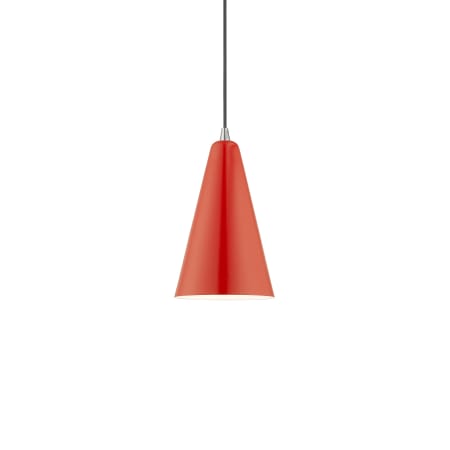 A large image of the Livex Lighting 41175 Shiny Red